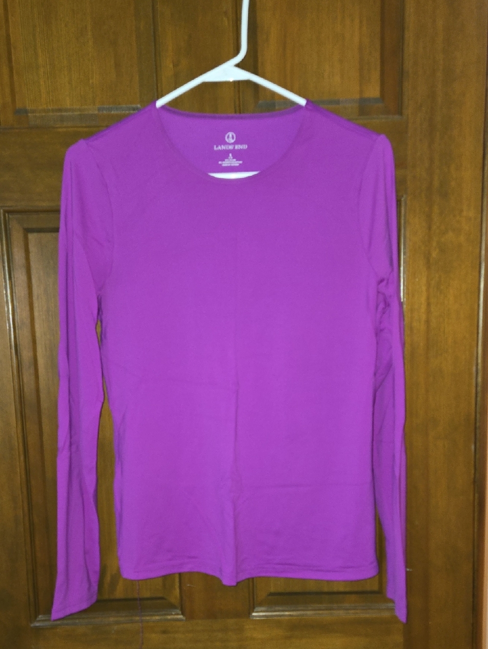 Lands' End SunShade UPF 50 Long Sleeve Rash Guard Swim Tee